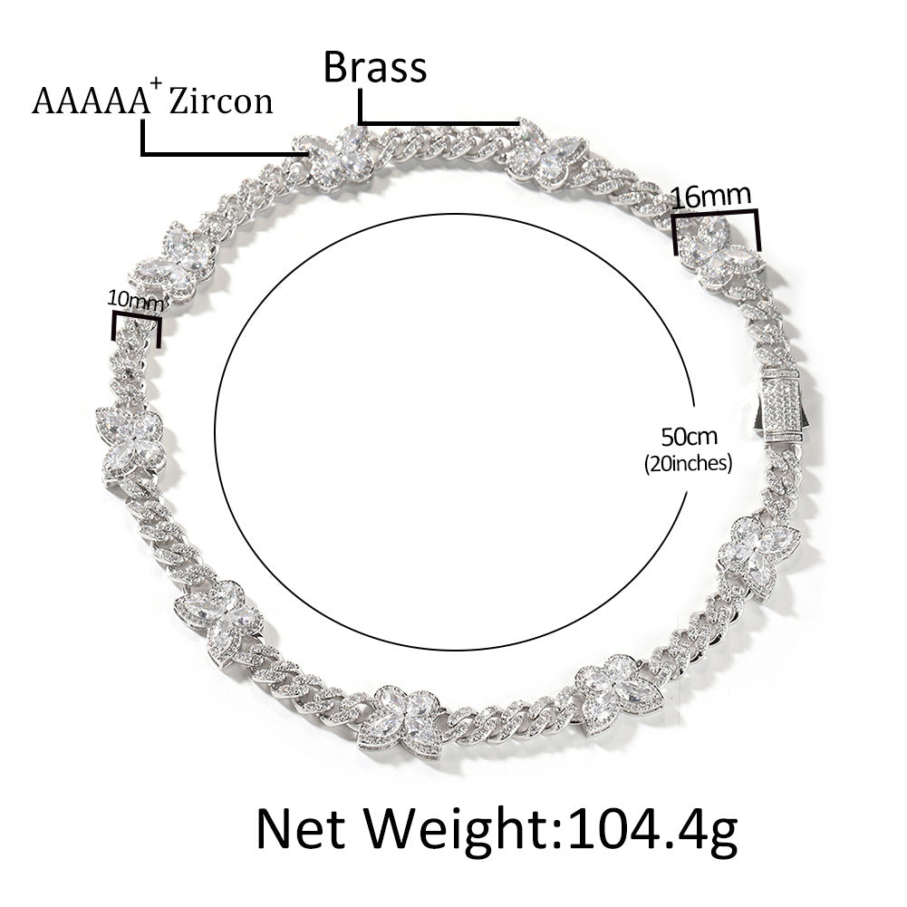 Dazzle Rhinestone Butterfly Chain