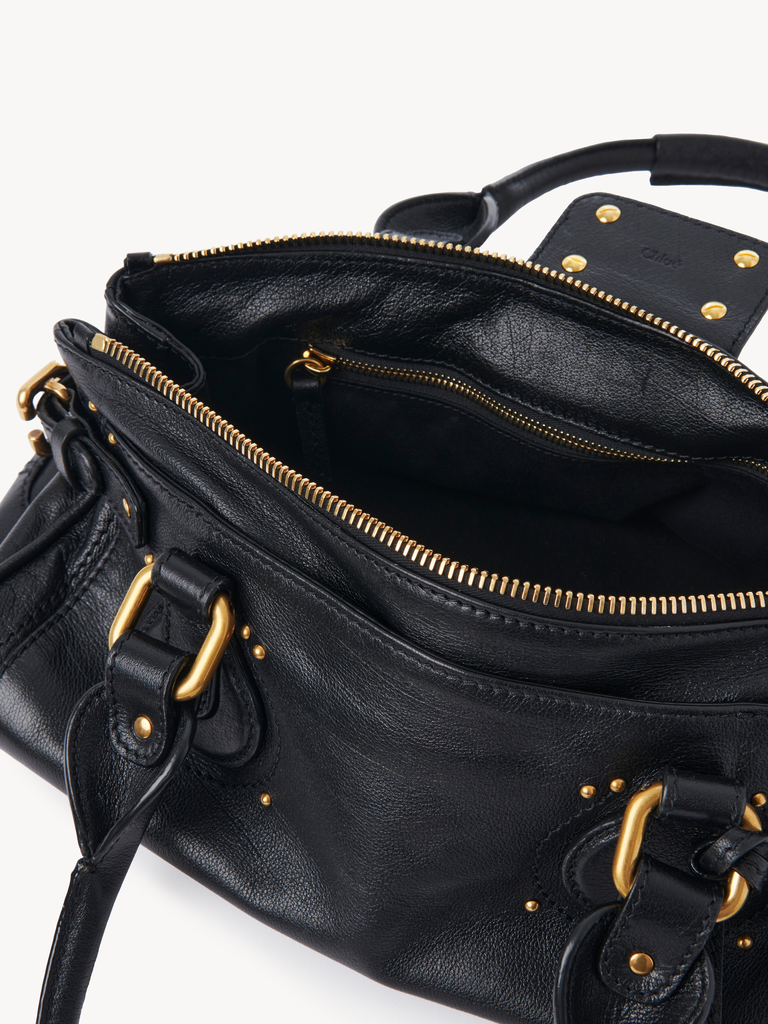Leather Padlock Shoulder Bag