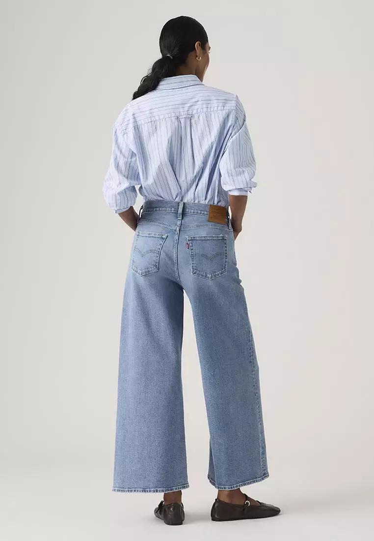 Levi's High-Rise Wide Leg Cropped Jeans