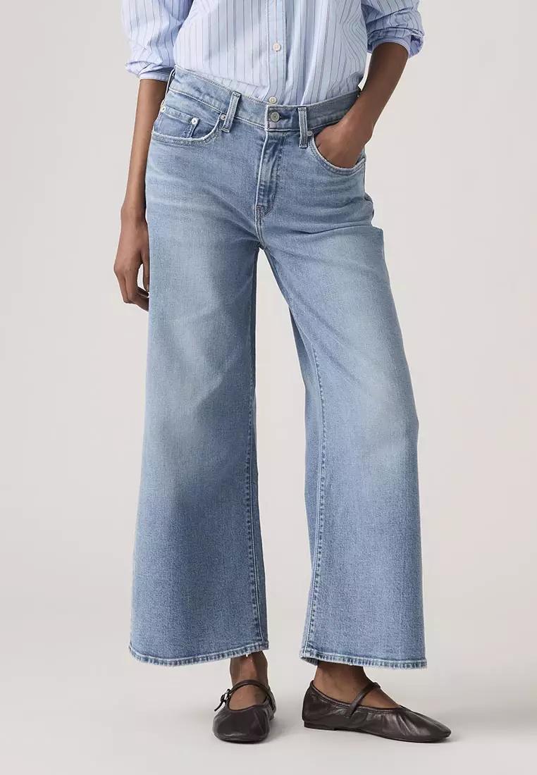 Levi's High-Rise Wide Leg Cropped Jeans