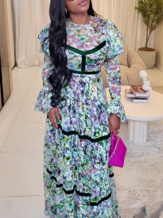 Embroidered Maxi Dress