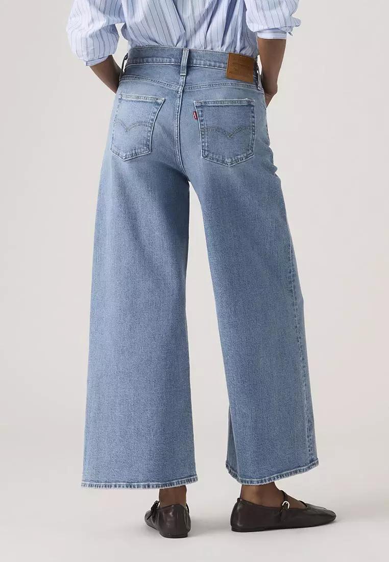 Levi's High-Rise Wide Leg Cropped Jeans