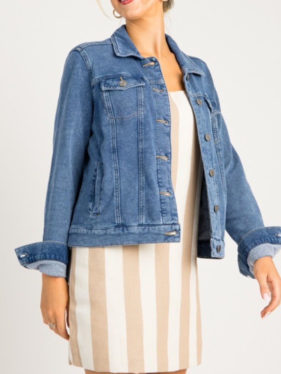 Soft Stretch Denim Jacket