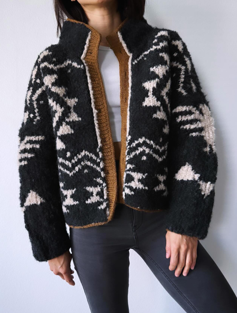 Chic Warm Knit Cardigan Wit Zip