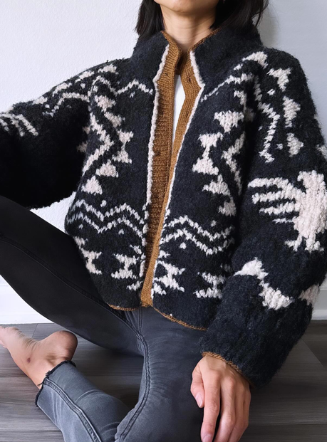 Chic Warm Knit Cardigan Wit Zip