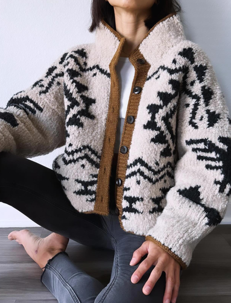 Chic Warm Knit Cardigan Wit Zip